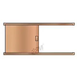 Polycarbonate Side Door Window Slider Kit - BRONZE TINT / Perspex / Plastic