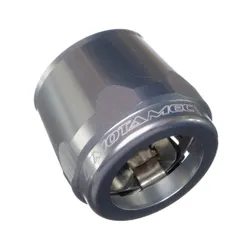 Motamec 34mm AN18 Fuel Hose Clamp End Finisher Hex Head Jubilee Alloy SILVER
