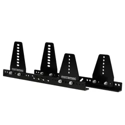 Motamec Alloy Side Seat Mounts 6 Piece Mounting Brackets - SLOTTED HOLE