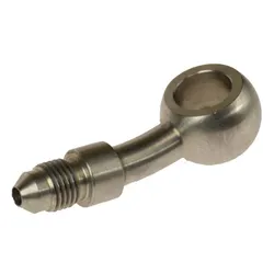 Motamec -3 AN 3/8 UNF - 7/16 Long Neck 20 Degree Stainless Steel Banjo Fitting