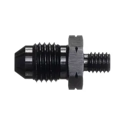 Motamec AN -4 AN4 JIC to M6x1.0 Metric Thread Alloy Fitting Adapter Black