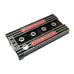 Cosworth YB Engine Alloy Classic Cam Cover - Black/Red - Wet Sump