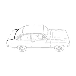 NEW Ford Escort Mk2 Boot Seal Surround Rubber Replacement
