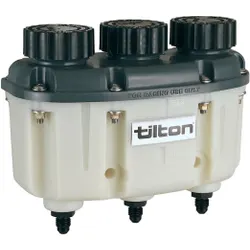 Tilton Brake Fluid Reservoir 3 in 1 Pot - JIC -4 / 7/16 UNF Threaded Fittings