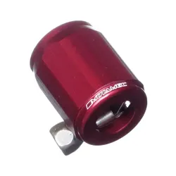 Motamec 14mm AN5 Fuel Hose Clamp End Finisher Hex Head Jubilee Alloy RED