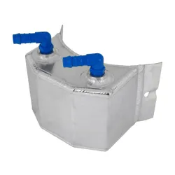 Alloy Piggyback 1 Litre Oil Catch Tank Shaped for Dry Sump Tank 2x Push On