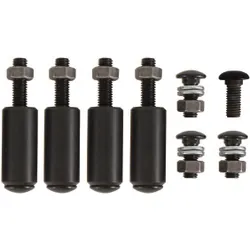 Ford Escort Mk2 Black Bumper Bolts + Sleeves Spacers Fixing Kit NEW