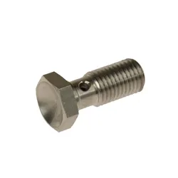 Motamec M10 x 1.25mm 24mm Long Stainless Steel Banjo Bolt Brake Fitting