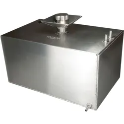 OBP 8 Gallon Square Aluminium Fuel Tank with Splash Bowl & Sender Hole OBPFTSSB03