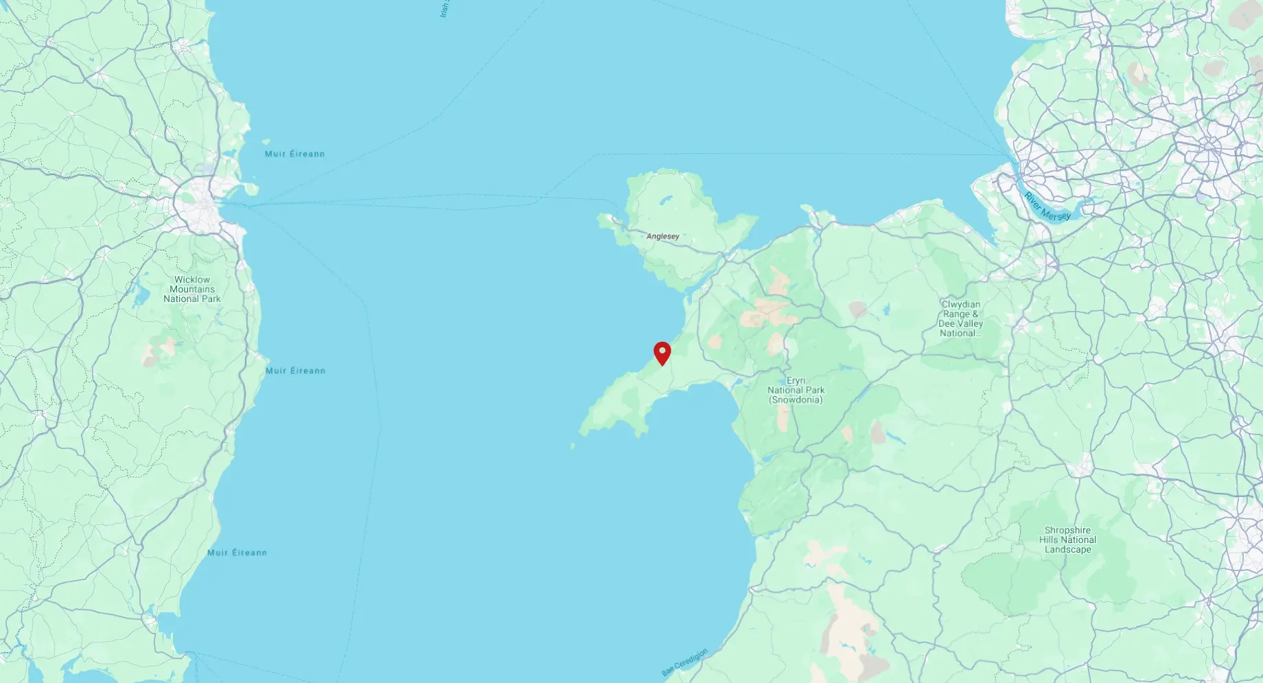 Map of North Wales to Motorsport-Tools