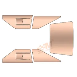 Toyota Corolla AE86 Polycarbonate Window Kit + Sliders Bronze Tint Plastic