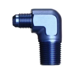 Motamec AN JIC -6 AN6 To 1/2" NPT 90 Degree Alloy Adapter Fitting