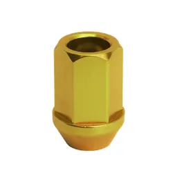 Escort Mk2 Alloy Gold Wheel Nut M12 X 1.5mm - 60° seat - 19mm Hex - Aluminium