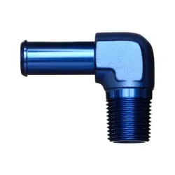Motamec 3/8 NPT Male to AN8 1/2in BSP Push 90 Degree Adapter Alloy Fitting