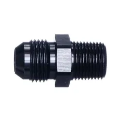 Motamec AN -8 AN8 JIC to 3/8" NPT Straight Aluminium Alloy Fitting Adapter Black