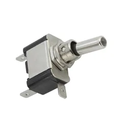 On/Off Blue LED Toggle Switch Lucar Terminal - 20 Amp