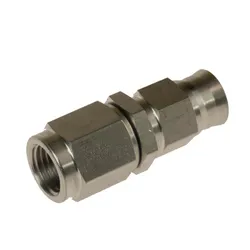 Motamec -3 AN 3/8 UNF Female Straight Swivel Stainless Steel Brake Fitting