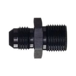 Motamec AN -6 AN6 to 3/8" BSP Straight 3/8x19 Thread Alloy Adapter Fitting Black
