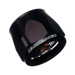 Motamec 55mm AN32 Fuel Hose Clamp End Finisher Hex Head Jubilee Alloy BLACK