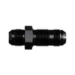 Motamec AN JIC -10 AN10 Flare Union Bulkhead Straight Alloy Fitting Adapter Black