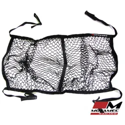 Motamec Racing Helmet Hammock Holder Net BLACK Mesh - Adjustable Rollcage straps