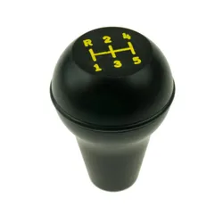 ZF Gearbox 5 Speed Nylon Gear Knob Dog Leg 1st Pattern Machined - Yellow
