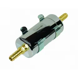 Sytec Small Bullet Fuel Filter (Silver) 10mm Tails SBF003S