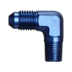 Motamec AN JIC -4 AN4 To 1/8" NPT 90 Degree Alloy Adapter Fitting