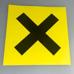 Motamec Racing Novice Cross Sticker Decal MSA FIA Race Track Black Yellow