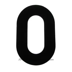 Motamec Motorsport Numbers Black 11" 280mm Vinyl Stickers Number No. 0 Zero