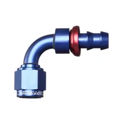 Motamec -6 AN6 90 Degree Push On Hose End Alloy Fuel Oil Fitting