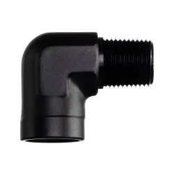 Motamec 1/2" NPT 90 Degree Female to Male Elbow Alloy Adapter Fitting Black