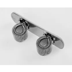 Stainless Steel Pen / Pencil Spring Clip DOUBLE with Self Adhesive Pad