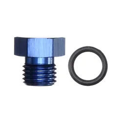 Motamec AN JIC -4 AN4 Flare Plug with O Ring Seal Blanking Fitting Alloy Adapter