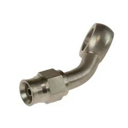 Motamec -3 AN 3/8 or M10 Long Neck 45 Degree Stainless Steel Banjo Fitting