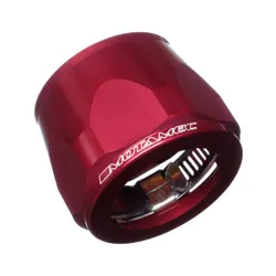 Motamec 48mm AN28 Fuel Hose Clamp End Finisher Hex Head Jubilee Alloy RED