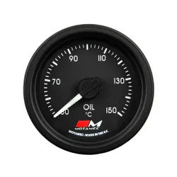 Motamec Oil Temperature Gauge 52mm Electronic Stepper Motor Back Light