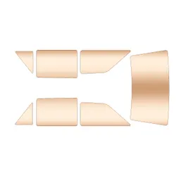 Escort Mk2 7-Pc HARDCOATED Non Scratch Polycarbonate Window Kit Bronze Tint