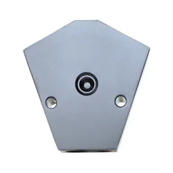 Motamec 1/2" NPT In 3/8" Out Y Block Aluminium Alloy with 1/8" Gauge Block
