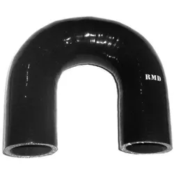 RMD 180 Degree Silicone Hose Pipe 19mm Diameter Car Coolant Radiator BLACK
