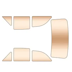 Escort Mk1 - 7 Piece Polycarbonate Window Kit Bronze Tint Plastic Perspex