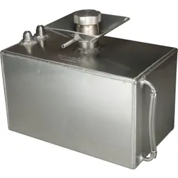 OBP 3 Gallon Square Aluminium JIC Fuel Tank with Splash Bowl OBPFTSBJIC002