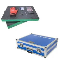 Motamec MTB-200 Flight Case Blue -Green Foam
