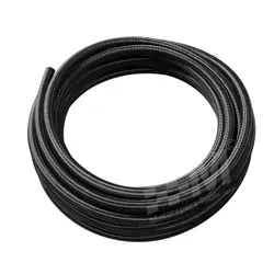 Motamec AN -10 AN10 JIC Stainless Steel BLACK Braided Hose Fuel Oil Coolant 1m