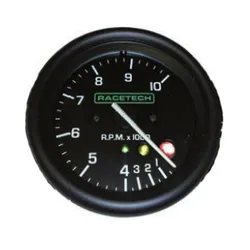 Racetech Tachometer Rev Counter Gauge 0-10000 RPM with Shift Light