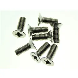 Escort Mk1 Door Striker Plate Screws x 8 - Stainless Steel