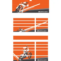 Motamec PRO94 Tool Chest KTM Racing Magnetic Sticker Decal Set