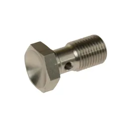 Motamec M10 x 1mm 20mm Long Stainless Steel Banjo Bolt Brake Fitting