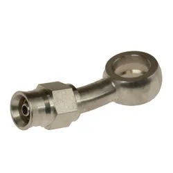 Motamec -3 AN 3/8 or M10 Long Neck 20 Degree Stainless Steel Banjo Fitting