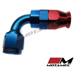 Motamec AN JIC -6 AN6 90 Degree Swivel Teflon PTFE Hose Fitting End Alloy Fuel Oil
